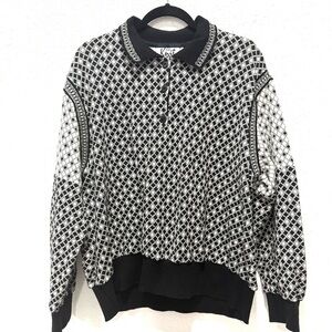 Knit collection Russ Black and White Knit Sweater 2X